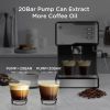 Geek Chef Espresso and Cappuccino Latte Maker 20 Bar Pump Coffee Machine Compatible with ESE POD capsules filter;  950W;  1.5L Wate