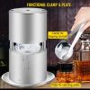 VEVOR Ice Ball Press, 2.4" Ice Ball Maker, Aircraft Al Alloy Ice Ball Press Kit for 60mm Ice Sphere, Ice Press w/Stainless-Steel Clamp Plate, Silver I