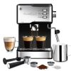 Geek Chef Espresso and Cappuccino Latte Maker 20 Bar Pump Coffee Machine Compatible with ESE POD capsules filter;  950W;  1.5L Wate