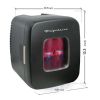 Retro 12 Can Mini Beverage/Skincare Cooler, EFMIS351, Black