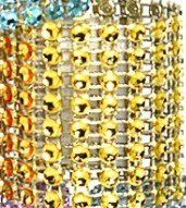 Net Drill Napkin Hotel Table Setting Napkin Ring (color: Gold)