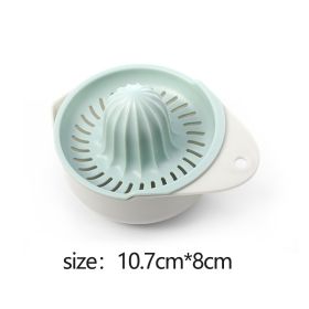 Manual Portable Citrus Juicer Kitchen Tools Plastic Orange Lemon Squeezer Multifunction Fruit Juicer Machine Kitchen Accessories (color: Green)