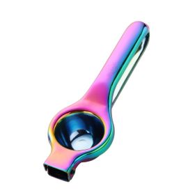 1 Pcs Lemon Squeezer Stainless Steel Orange Fruit Juicer Squeezer Orange Juicer Handle Press Multifunctional Kitchen Tools (color: Rainbow NO.0, Ships From: China)