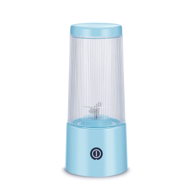 350Ml Portable Electric Juicer Blender 4 Blade Usb Mini Fruit Mixers Fruit Extractors For Juice Yogurt Smoothie Milkshake (color: Blue)