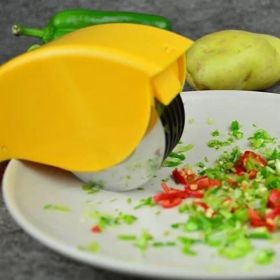 Quick Prep Chef's Cutter And Mincer (color: Lemon Yellow)