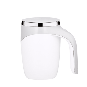 Self Stirring Mug - Rechargeable Automatic Magnetic Electric Coffee Mug, Rotating Cute Mixing Cup Tasse, To Stir Office/Kitchen/Travel/Home Coffee/Tea (color: White)