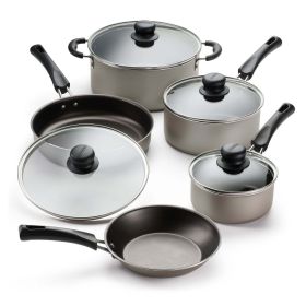 9-Piece Non-Stick Cookware Set (color: Champagne)